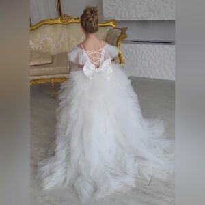 Custom Etsy flower girl dress. Worn once size 3/4